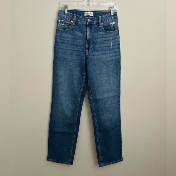 Abercrombie & Fitch 90s Straight Ultra High Rise Jeans Size 27/4 - Picture 1 of 7
